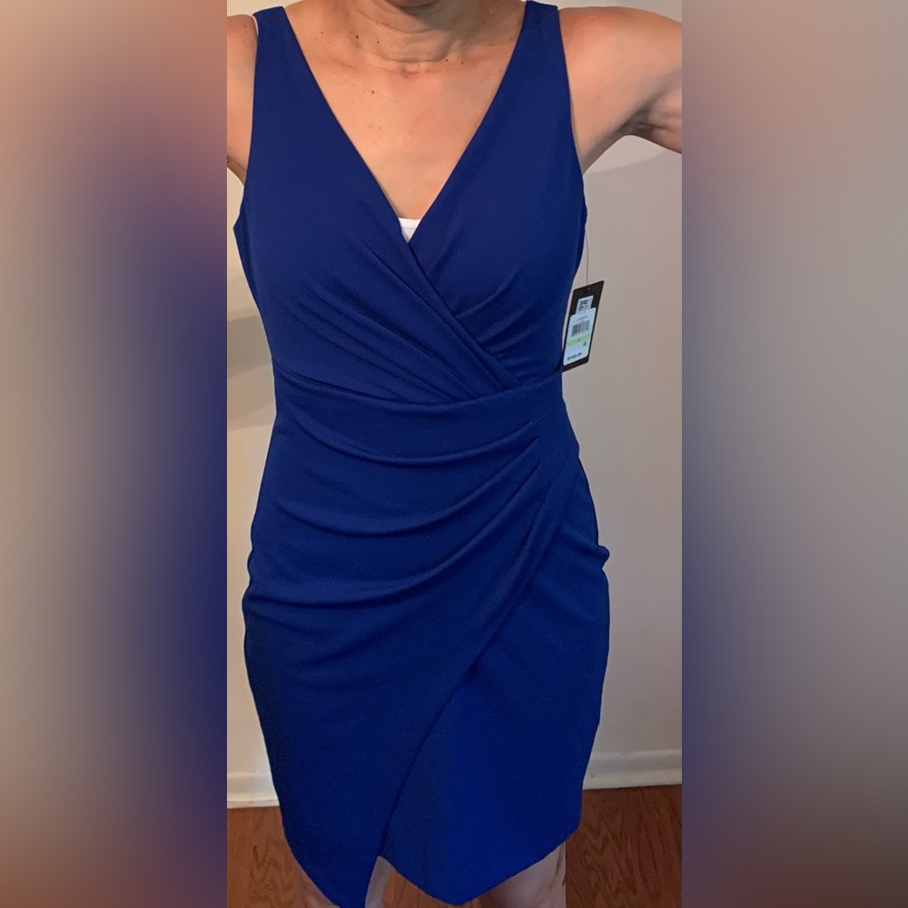 Size 4 After 5 Royal Blue Short Dress